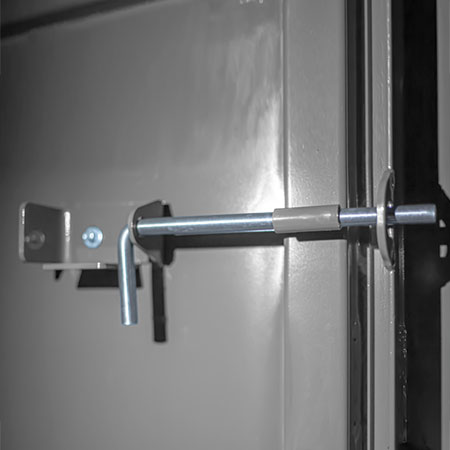 storm shelter door locks