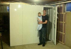 sas tornado shelter in garage panelized 600x414