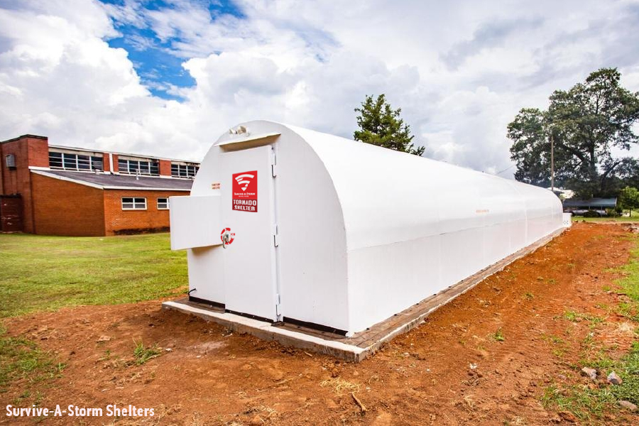 commercial tornado shelters in schools