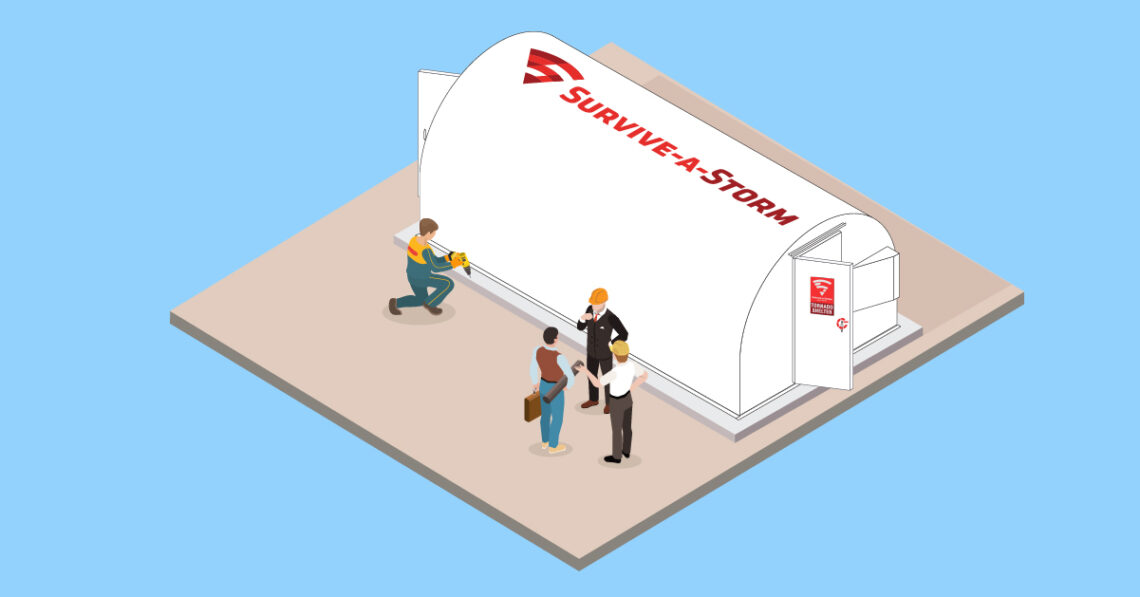 installing a community storm shelter