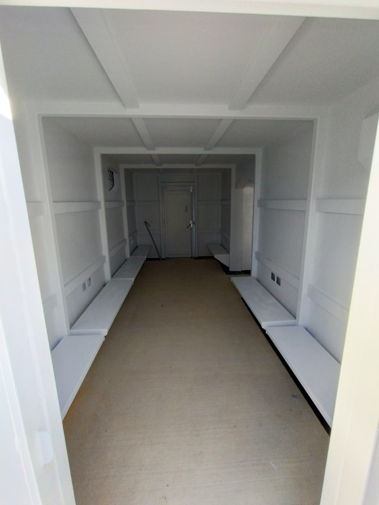 interior commercial storm shelter for business