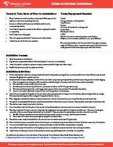 estate installation instructions estate installation instructions